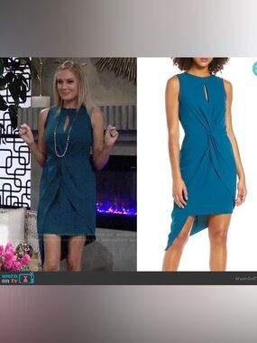 sachin and babi light blue dress Bardot Harlyn Long Sleeve Lace Maxi Dress